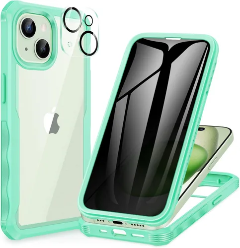 Vista 36 de CENHUFO Funda de privacidad para iPhone 11 Pro, funda de cuerpo completo con protector de pantalla de privacidad de vidrio templado 9H integrado