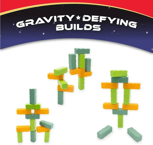 Vista 5 de POPULAR PLAYTHINGS Gravity Blox - Juguete de construcción de equilibrio, bloques apilables con peso para juego creativo, juego de rompecabezas