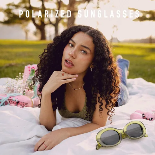 Vista 6 de Oval Y2K Sunglasses for Women Polarized UV Protection Vintage Retro Gafas De Sol Lentes De Sol