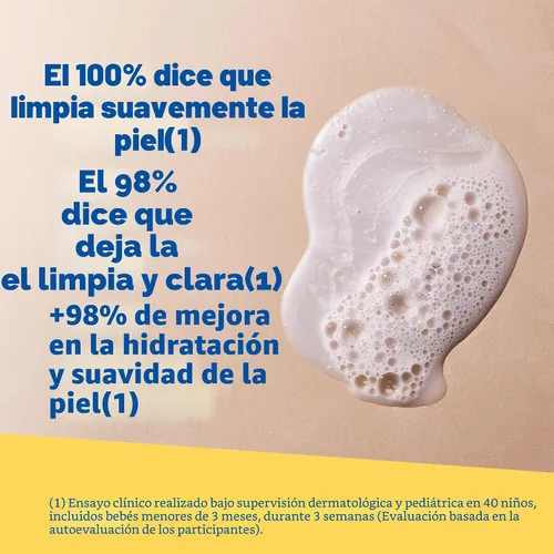 Vista 3 de Mustela Gel limpiador nutritivo para bebés – Gel de baño y cabello para piel seca – con aguacate natural, crema fría y cera de abejas, 10.14 onzas