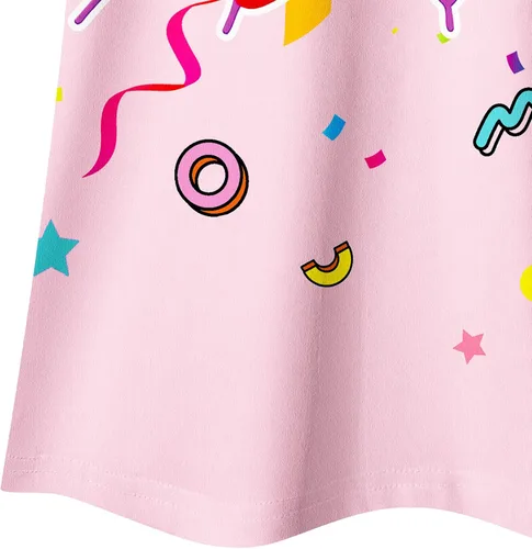 Vista 4 de NOTLY Disfraz de niña pequeña, vestidos de fantasía para niños, increíble ropa de juego con volantes, atuendo casual
