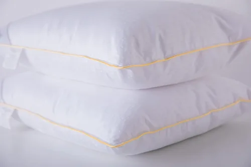 Vista 2 de Almohadas de Plumas de Ganso Tamaño Estándar Una Almohada 100% Algodón Clásico Blanco con Soporte Frescas Almohadas de Cama para Personas que