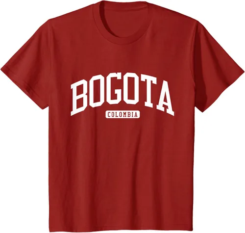 Vista 71 de Camiseta estilo universitario de Bogotá Colombia, Negro
