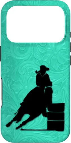 Vista 29 de iPhone 11 Barril Carreras Caballo En Turquesa Floral Estuche De Herramientas