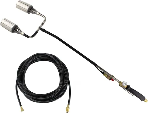 Vista 6 de TITUS Push-Start Antorcha de malezas de propano de alto rendimiento para techos de nieve de hielo de madera