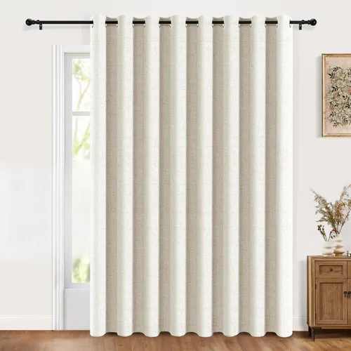 Vista 15 de Cortinas 100% Blackout Shield para puerta corrediza, cortinas extra anchas de 108 pulgadas de largo, cortinas con ojales para puerta de patio, 50