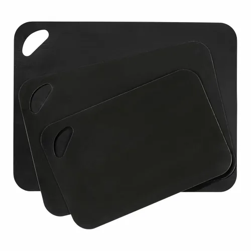 Vista 3 de Juego de tablas de cortar Wenko 55055100 Negro Plástico (3 Piezas)
