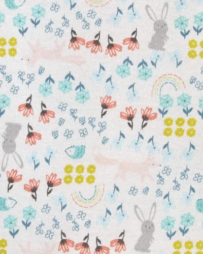 Vista 4 de Simple Joys by Carter's - Mameluco de manga larga para niña bebé, paquete con 5