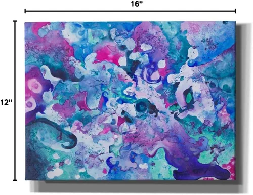 Vista 9 de Epic Graffiti 'Luminous Darkness' de Carissa Luminess, lienzo para pared, 16 x 12 pulgadas