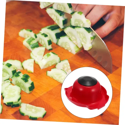 Vista 4 de KICHOUSE Soporte de seguridad alimentaria Mandolina Slicer Rallador de Dedo Resistente Protector de Dedo Vegetal Queso Rallador Multifuncional