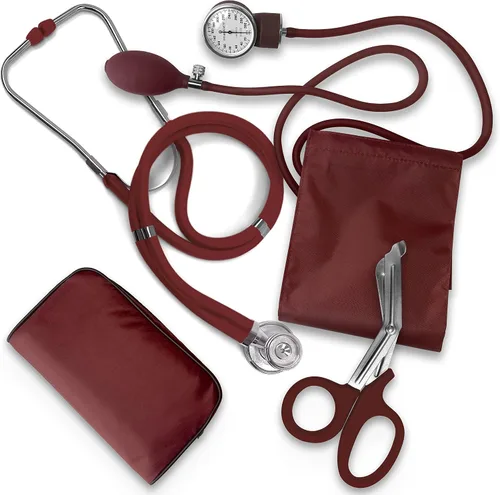 Vista 8 de ASA TECHMED Paquete de inicio para enfermeras y EMT Estetoscopio, monitor de presión arterial y tijeras de trauma de 19.1 cm EMT Regalo ideal
