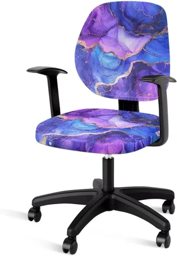 Vista 27 de Funda para silla de oficina con diseño de mariposa de 2 piezas, fundas para silla de juegos, bonitas fundas transpirables para silla de escritorio