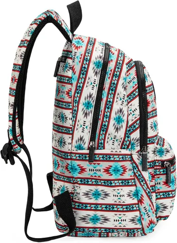Vista 8 de Montana West - Mochila para mujeres, bolso de viaje occidental, mochila casual, mochila de día para portátil, universidad, Mediana
