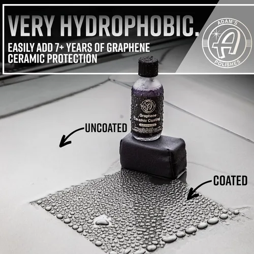 Vista 4 de Adam's Polishes Revestimiento de cerámica de grafeno UV, revestimiento de cerámica 10H para automóviles con tecnología de brillo UV Más de 7 años