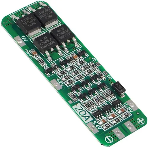 Vista 3 de DIANN 4 piezas 3S BMS 18650 Placa de Protección de Batería de Litio Módulo de Protección del Cargador Li-ion 12.6V 20A PCB Placa de Protección BMS