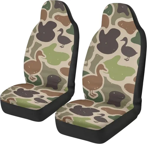 Vista 26 de Juego de 2 fundas de asiento delantero de automóvil, con diseño de bandera estadounidense, juego de 2 accesorios automotrices extraíbles, ajuste