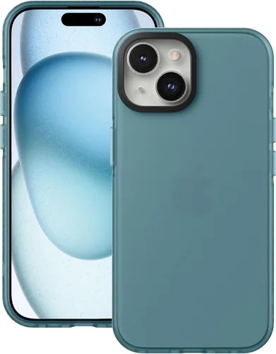 Vista 8 de Cresee Funda compatible con iPhone 15 Pro (6.1 pulgadas), funda translúcida mate para hombres, mujeres, niñas, cubierta trasera delgada, melocotón