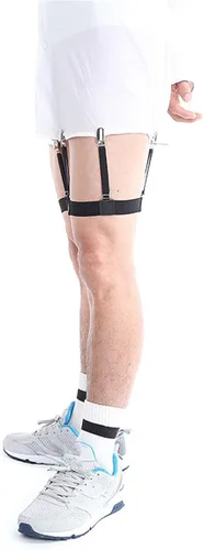 Vista 3 de LKXHarleya Camisa ajustable para hombre con tirantes para camisas y piernas de caballero