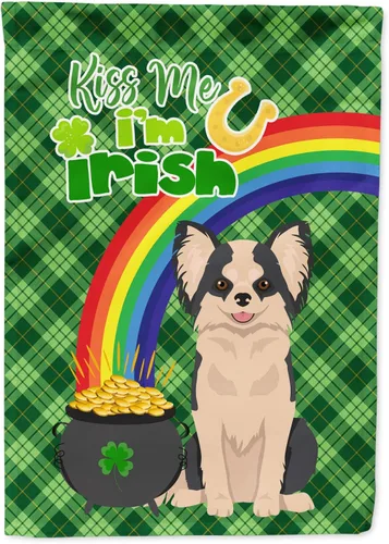 Vista 182 de Caroline's Treasures WDK4731GF - Bandera decorativa para jardín del día de San Patricio, color negro y tostado, Airedale Terrier, para jardín