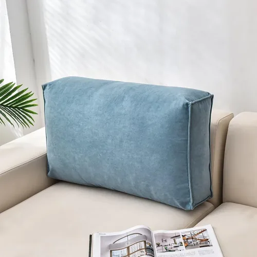 Vista 8 de Almohada de lectura rectangular Cojín de apoyo para la espalda, almohada de cabecero, cojín de respaldo suave, cojín de respaldo suave, almohada