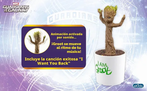 Vista 3 de Figura de acción Groot bailarín de Guardianes de la Galaxia "I Want You Back" de The Jackson 5