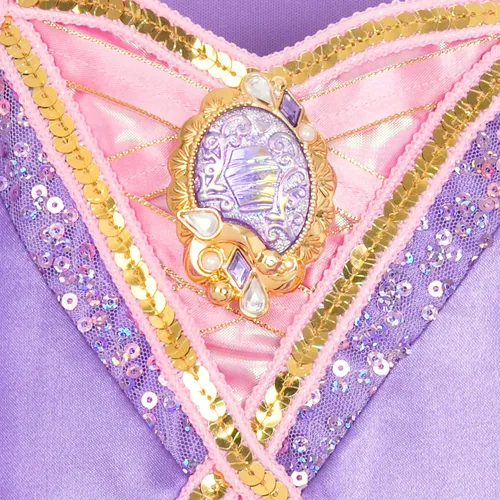 Vista 4 de Disney Disfraz Rapunzel Deluxe para niños - Enredado
