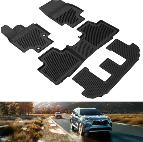 Vista 32 de KIWI MASTER Alfombrilla de maletero de carga para Toyota 4Runner 2010-2024, repuesto OEM PT218-89112 para todo tipo de clima, forro de maletero TPE