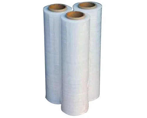 Vista 4 de Paquete de 4 envolturas elásticas transparentes de calibre 80 de 18 pulgadas x 1000 pies, resistencia industrial, 6.7 libras por rollo, 27.6 libras