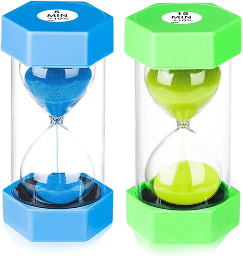 Vista 7 de Reloj de arena de 1 minuto,Reloj de arena colorido 1 minuto,Pequeño reloj de arena azul un minuto,Reloj de arena de plástico para niños