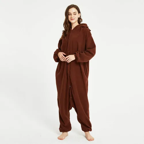 Vista 9 de III HHONS Animal Onesie Adult WomenMen Costume Pajamas Onesies Cosplay Sleepwear for Halloween