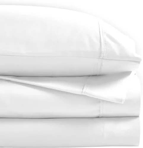 Vista 15 de Superior 1200 Thread Count Cotton Blend Sheet Set, Deep Pocket Sheets, 1 Elastic Deep Pocket Fitted Sheet, 1 Flat Sheet, 2 Pillowcases, Cotton Rich
