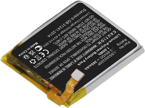 Vista 3 de Reemplazo de batería LSS352325P de 260mAh compatible con Fitbit Versa 3 Fitness Smartwatch FB511