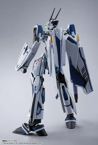 Vista 9 de TAMASHII NATIONS - Macross Frontier -VF-25 Messiah Valkyrie Worldwide Anniversary Bandai Spirits DX Chogokin Metal fundido coleccionable