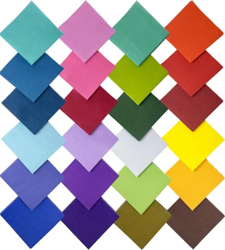 Vista 2 de Servilletas de cóctel de 24 colores de 5 x 5 pulgadas desechables servilletas de papel para bebidas para cóctel, boda, cena, fiesta de cumpleaños