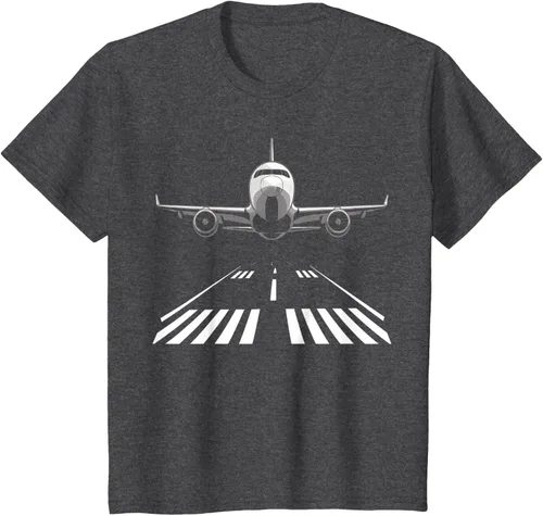 Vista 36 de Airplane Take Off Runway Pilot Jet T-Shirt Negro