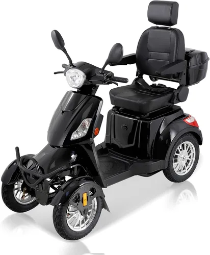 Vista 5 de Scooters de movilidad para personas mayores y adultos, capacidad de 500 libras - Carrito de movilidad eléctrico todo terreno de 800W - Scooter