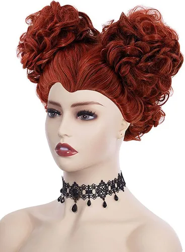 Vista 5 de Disfraz de Mary Sanderson para mujer peluca de cosplay camisa falda chaleco de Halloween