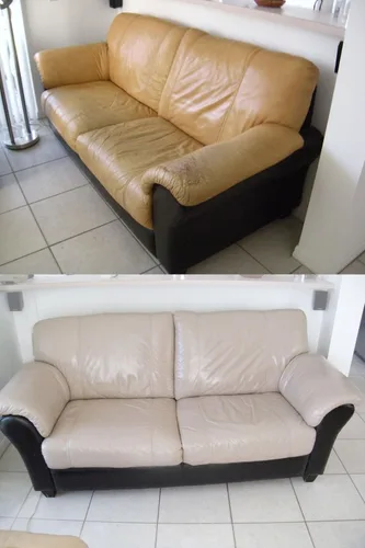 Vista 4 de Leather Max Large Project - Tarro de 8 onzas para renovar tus muebles, chaqueta, sofá o asiento de coche, instrucciones súper fáciles, restaurar