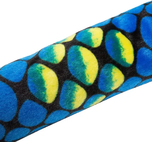 Vista 6 de MUOVE Animal de peluche de serpiente, serpiente grande de felpa realista, regalo de 110 pulgadas para niños