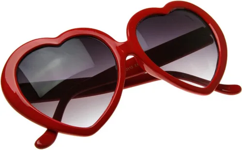 Vista 4 de zeroUV Gafas de sol de gran tamaño en forma de corazón UV400 lindas gafas de moda de amor para mujeres 2.047 in
