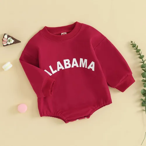 Vista 73 de MERSARIPHY Sudadera de fútbol para bebé, traje de manga larga con letras divertidas, ropa de otoño e invierno