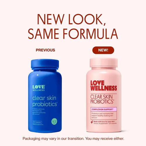 Vista 2 de Love Wellness Clear Skin Probiotic Elimina las espinillas hormonales, enrojecimiento y minimizador de poros Cuidado de la piel con zinc