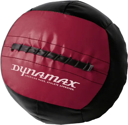 Vista 22 de Dynamax Standard Medicine Ball, 4–30 lb Soft Shell Wall Ball, 14-Inch Weighted Exercise Ball for Strength Training, Core Workouts, Conditioning &