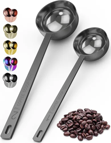 Vista 11 de Orblue Juego Premium de Cucharas para Café - 1 Cucharada (15ml) y 2 Cucharadas (30ml) Cuchara Medidora - Cuchara Medidora de Café de Acero