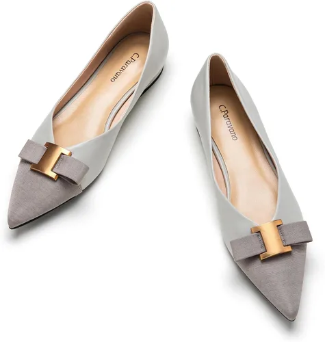 Vista 6 de C.Paravano Zapatos planos para mujer Zapatos de ballet con punta Negro