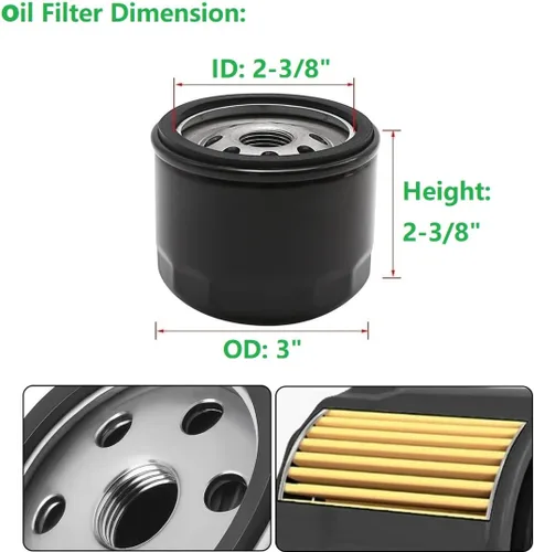 Vista 9 de FR691V Kit de cambio de aceite FR730V Kit de afinación para Kawasaki FR651V FR691V FR730V FS691V Cortacésped motor 11013-0752 Filtro de aire