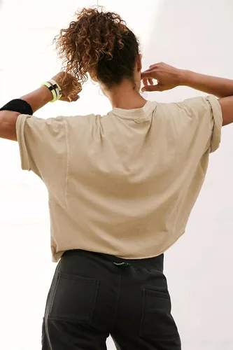 Vista 3 de Camisetas cortas de manga corta para mujer, de algodón, básicas, casuales, atléticas, para yoga, correr, para verano