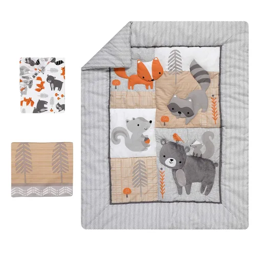 Vista 2 de Bedtime Originals Juego de cama para cuna de 3 piezas Acorn