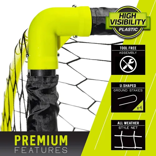 Vista 4 de Franklin Sports Blackhawk Set de fútbol portátil instantáneo 6 x 4