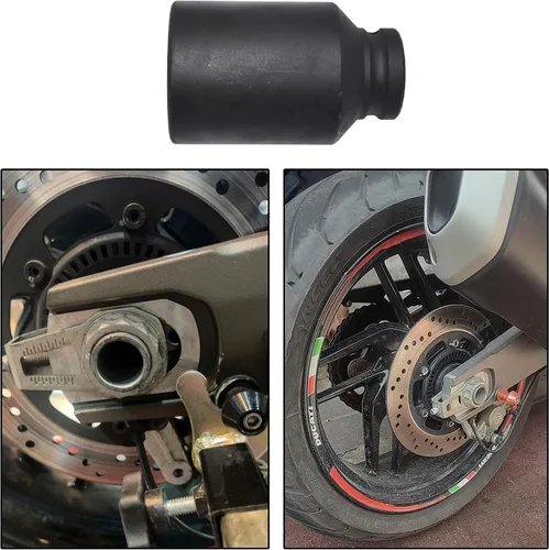 Vista 5 de Herramienta de enchufe de tuerca de eje de rueda trasera de 1.614 in Compatible con Ducati Multistrada V4 Monster 959